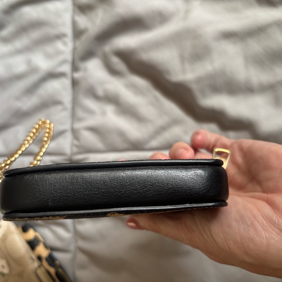 Coach Black and Tan Leopard Card Holder - Picture 5 of 6